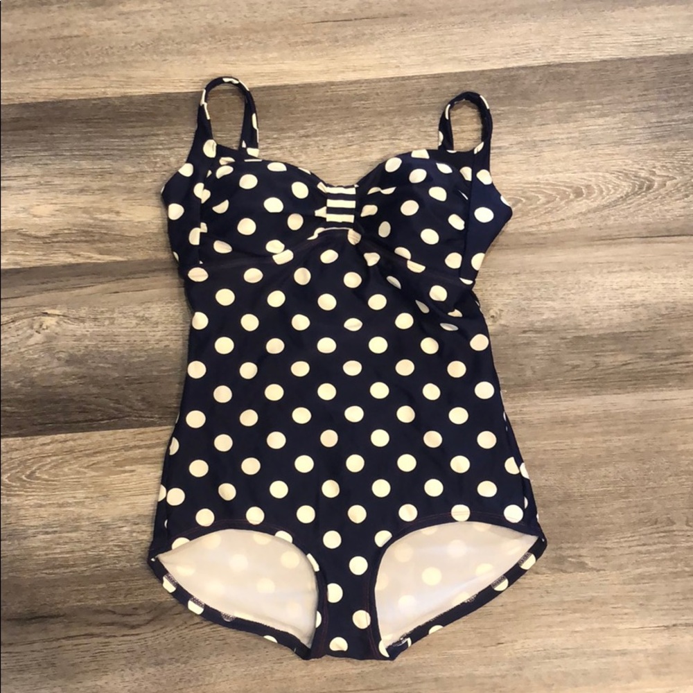 Boden One Piece Polka Dot Swimsuit